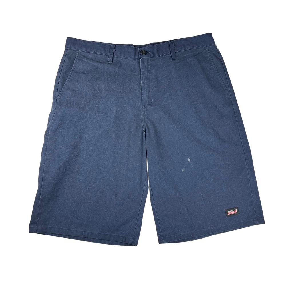 Genuine Dickies Mens Navy Blue Work Shorts Relaxed Fit Utility Size 36‎